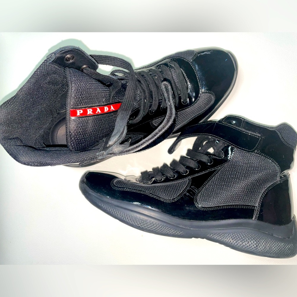 Prada America’s Cup high-top sneakers